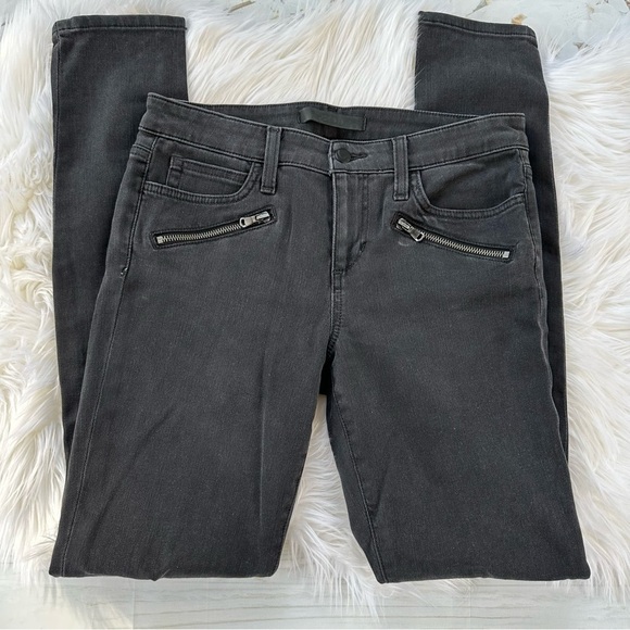 JOE’S Jeans Brynn Skinny Ankle Black In-line Zippers Jeans Size 28 - Picture 3 of 6